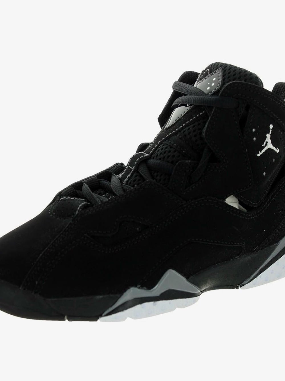 Nike Jordan True Flight boys' Black and White High-Top Sneakers size 1